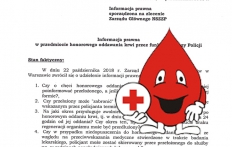 Informacja prawna - honorowe oddawanie krwi