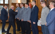 Malbork - policjanci uhonorowani Odznaką Zasłużonego Dawcy Krwi